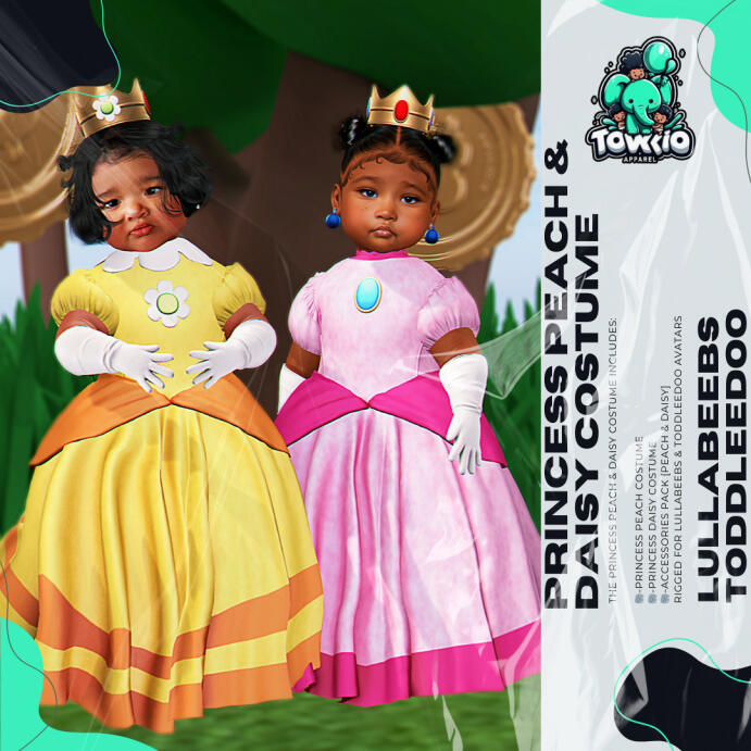 Princess Peach & Daisy Costume